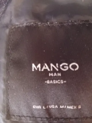 Chaleco acolchado hombre negro