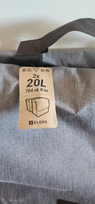 Alforja dupla Elops Cinza