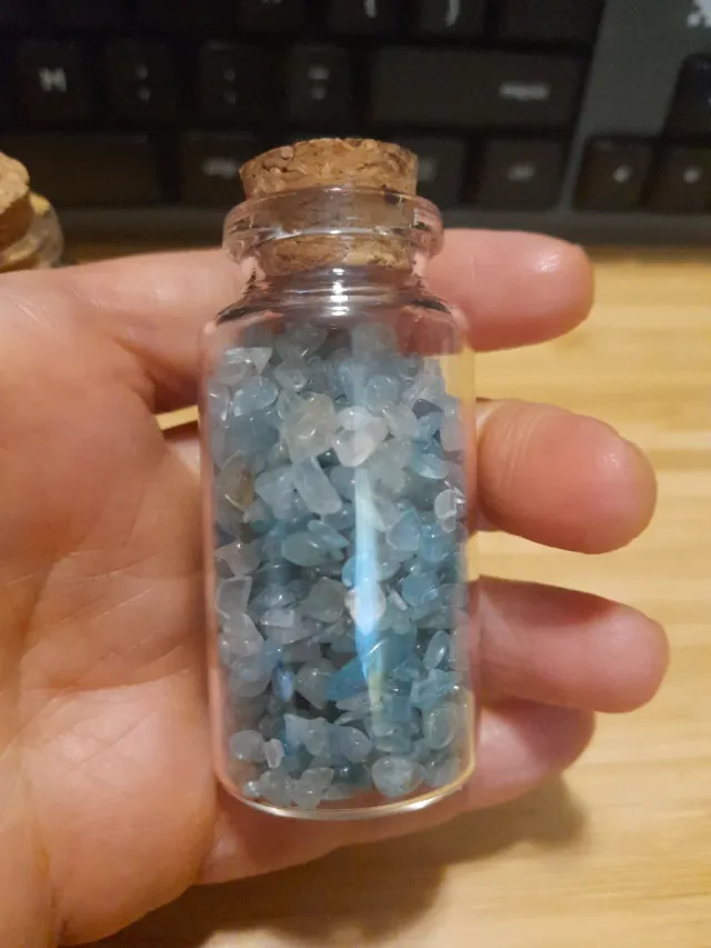 100gr grava apatito natural en 2 tarros cristal