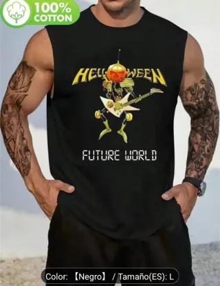 Camiseta sin mangas Helloween Future World L