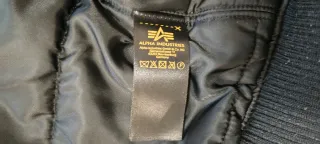 Bomber Alpha Industries NASA Nero