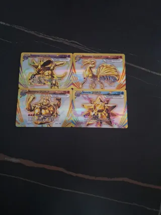 4 Cartas Pokémon BREAK (Nidoking, Ninetales, Macha