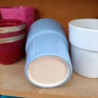 Set 3 Vasi Ceramica Diametro 13cm