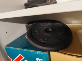 Mancuernas con discos de colores