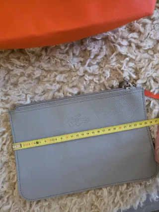 Bolso Lacoste reversible naranja e gris + neceser