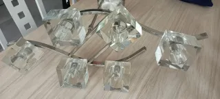 Lámpara de techo moderna metal y cristal