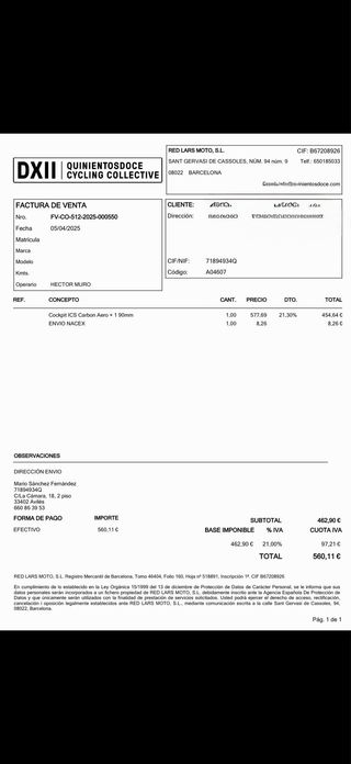 Manillar BMC Aero negro