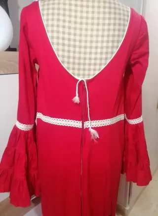 Vestido Flamenca Rojo Volantes