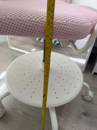 Silla estudio niña Ikea rosa