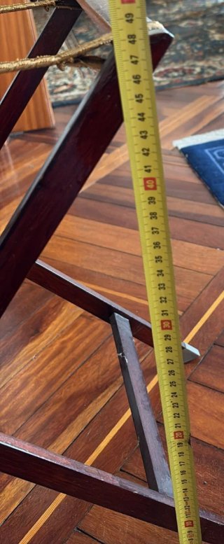 Soporte auxiliar tijera de madera para bandeja