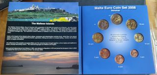 Malta Euro Set 2008 + Sellos Euro Coins 2008