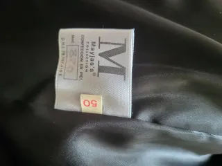 Chaqueta de piel negra Talla 50