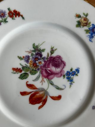 Piatti da dessert in porcellana francese