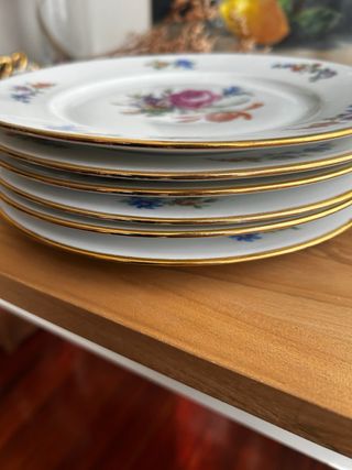 Piatti da dessert in porcellana francese