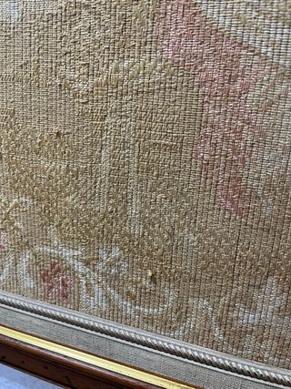 Cuadro de punto de cruz flores