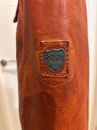 Chaqueta de Piel Naranja