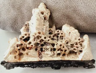 Talla a mano decorativa piedra jabón, Arte Chino