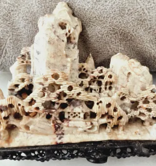 Talla a mano decorativa piedra jabón, Arte Chino