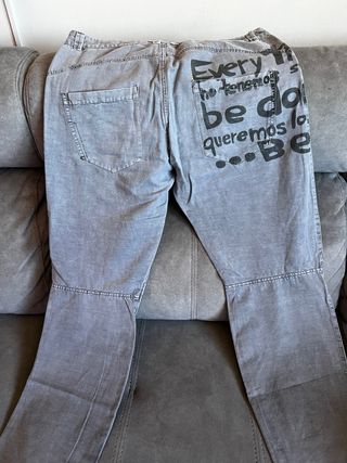 Pantalón Desigual Biker Gris