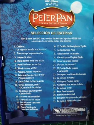 DVD Peter Pan Edición Platino 2 Discos