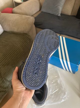 Zapatillas Adidas Altas Negras y Azules