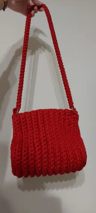 Borsetta uncinetto rossa
