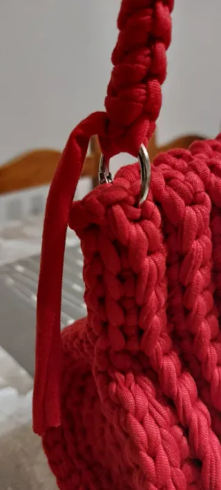 Borsetta uncinetto rossa