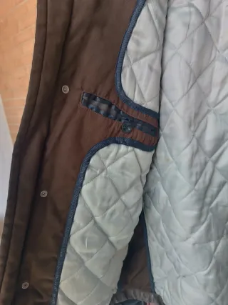 Cazadora Polipiel Marrón Zara Hombre