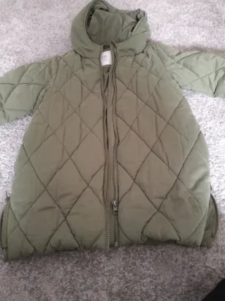 Chamarra acolchada niña verde talla 8/9