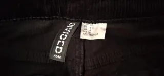 Pantalón pana flare y camisa estampada T38