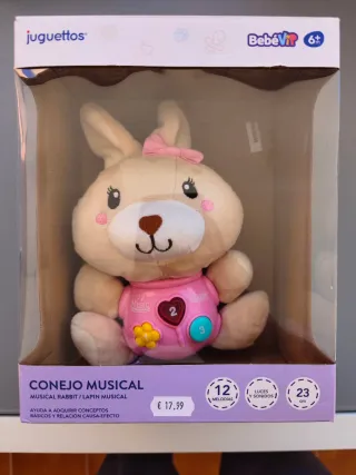 Conejo Musical Bebé Vip Juguettos
