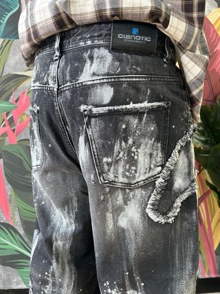 Jeans uomo baggy streetwear