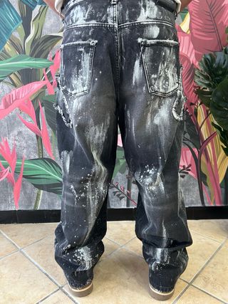 Jeans uomo baggy streetwear