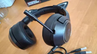 Cascos Gamer Orejas Gato RGB