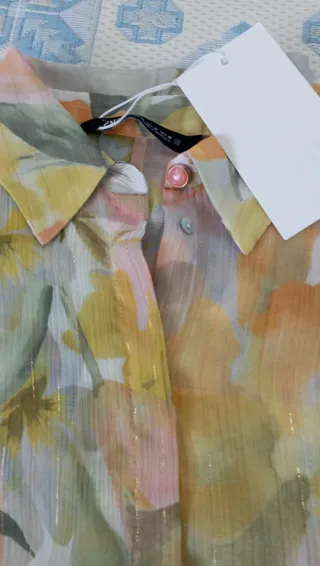 BLUSA SEDOSA TRANSPARENTE ZARA SIN ESTRENAR