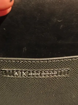 Borsa a tracolla Armani Exchange nera