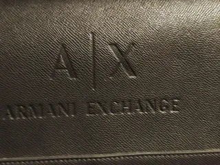 Borsa a tracolla Armani Exchange nera