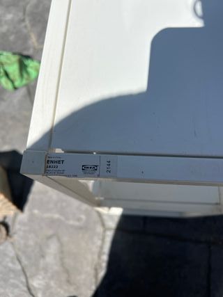 2 Estanterías Auxiliares Ikea Blancas