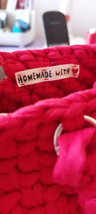 Borsetta rossa uncinetto