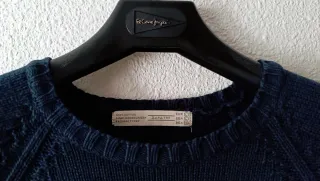 Jersey Zara Algodón Azul Talla M