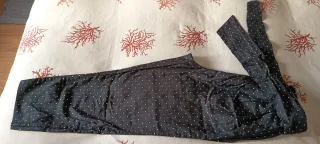 Pantalón Zara lunares negro blanco T.XS