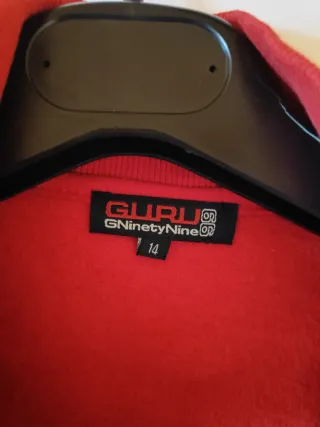 Felpa rossa Guru ragazzo 14 anni