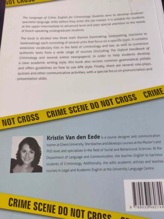The Language of Crime: English for Criminology ...