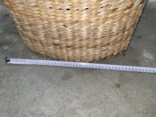 Jarrón grande de mimbre