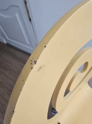 Silla de escritorio juvenil amarilla