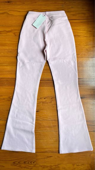 Pantalón Zara elástico rosa Talla M