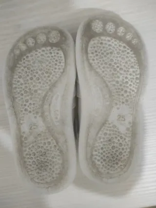 Sandalias niña blancas Happyflex número 25