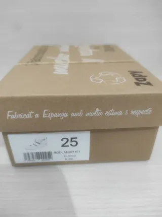 Sandalias niña blancas Happyflex número 25