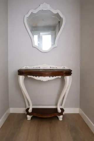 Mueble recibidor consola madera y espejo de regalo