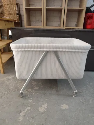 Minicuna con ruedas + colchón y almohada